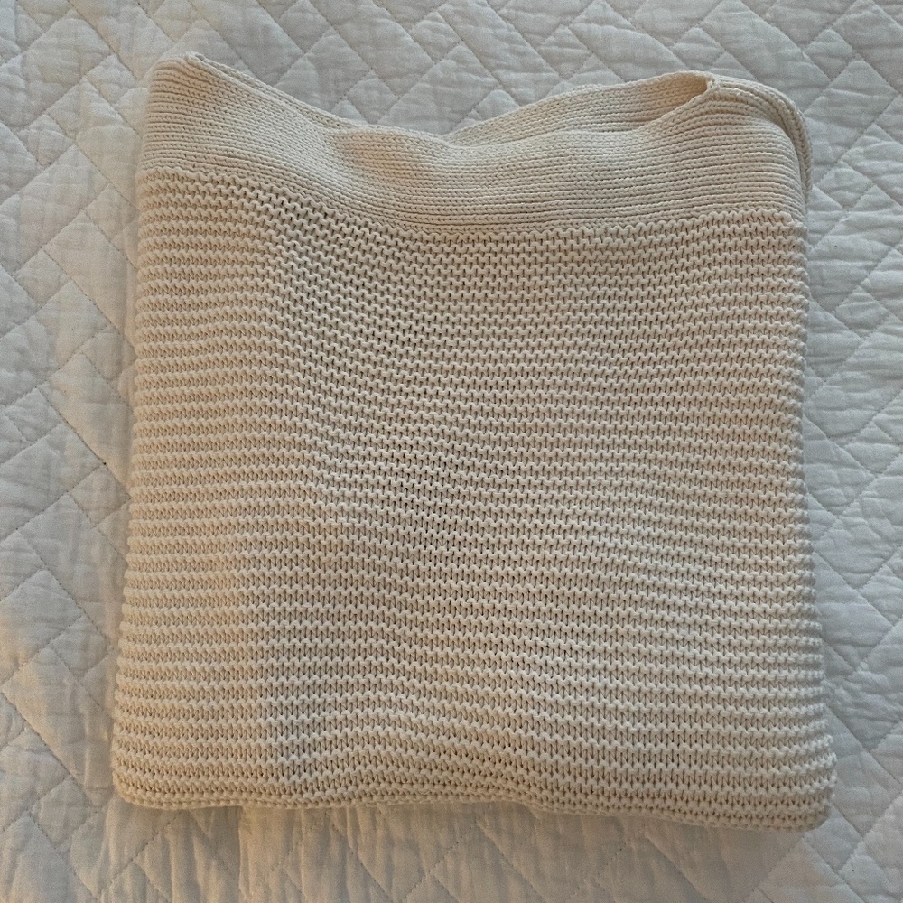 Lauren, Ralph Lauren cream cable knit sweater, boat neck